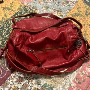 The Sak red leather satchel 💼 ♥️